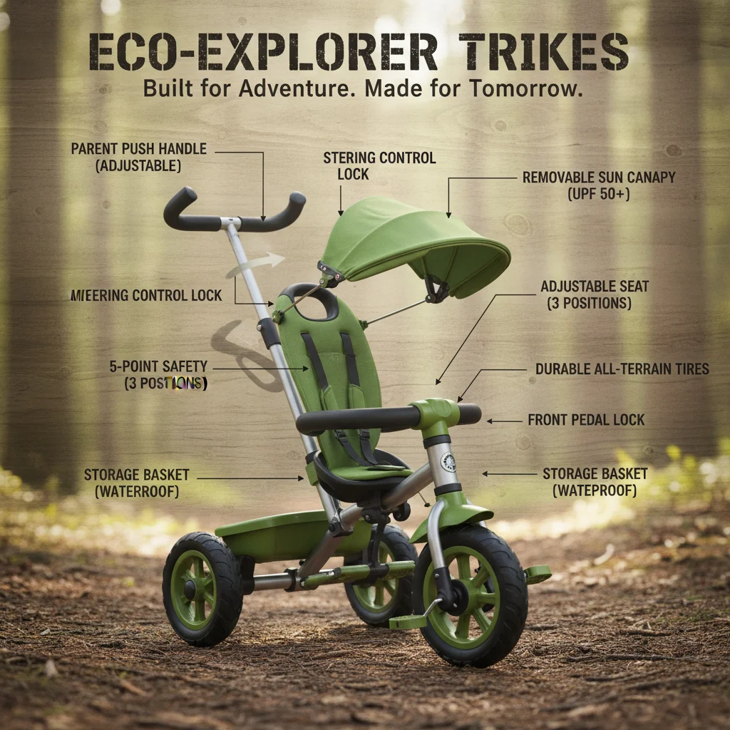 Top Professional push handle trike Manufacturer for Quality Ride Ons