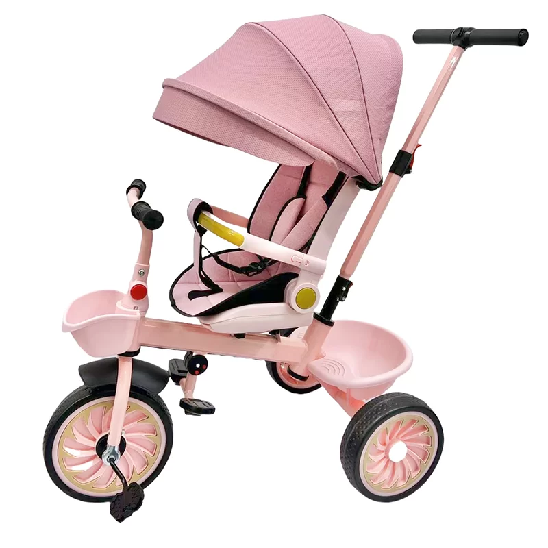 Waqile Wholesale BestSelling 4in1 Children’s Tricycle with Featuring Swivel Seat and EVA Wheels
