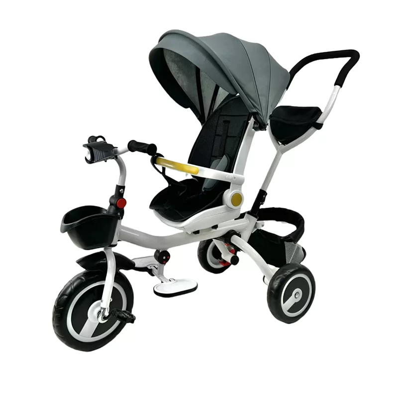 Waqile Brand New Custom 4In1 Children’s Tricycle With Featuring Eva Wheels Music And Lights Plus Rotatable And Foldable Functions