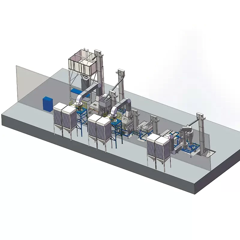 Grains Cleaning Line & Grains Processing Plant