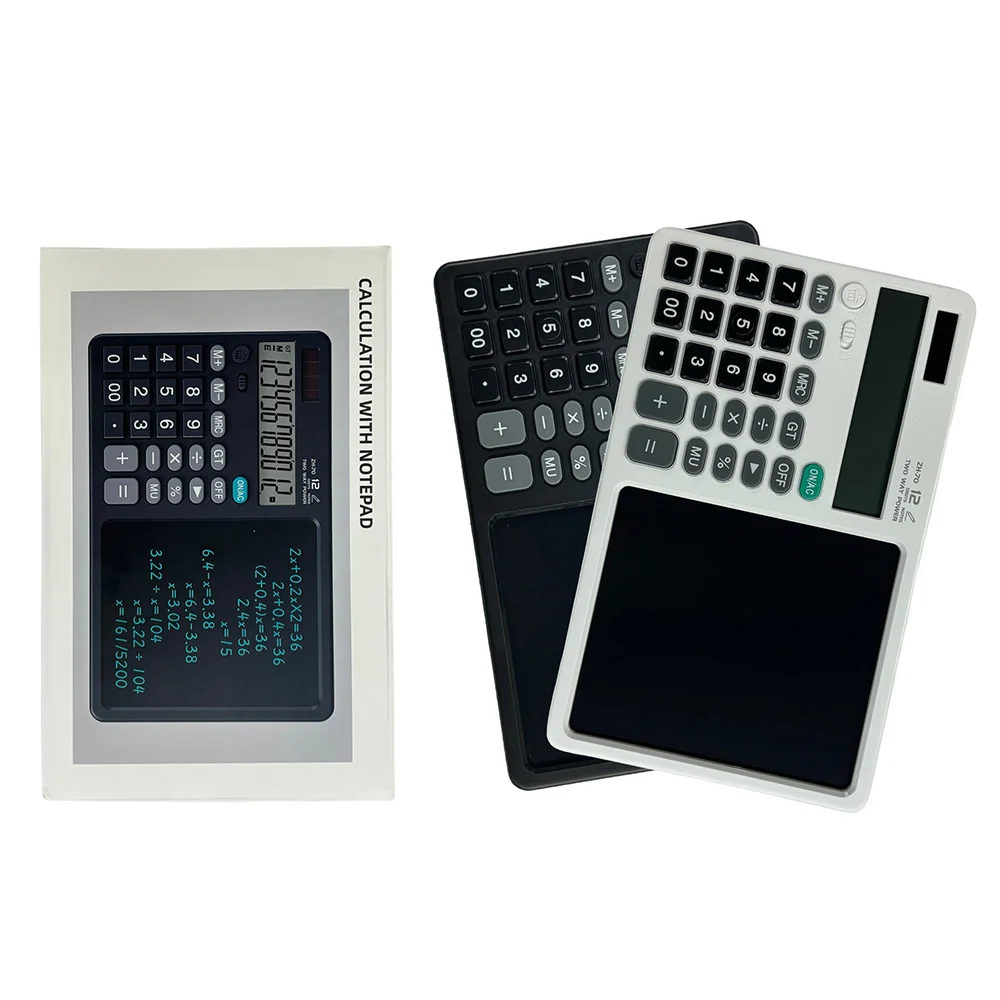 12 Digit Calculator Writing Tablet