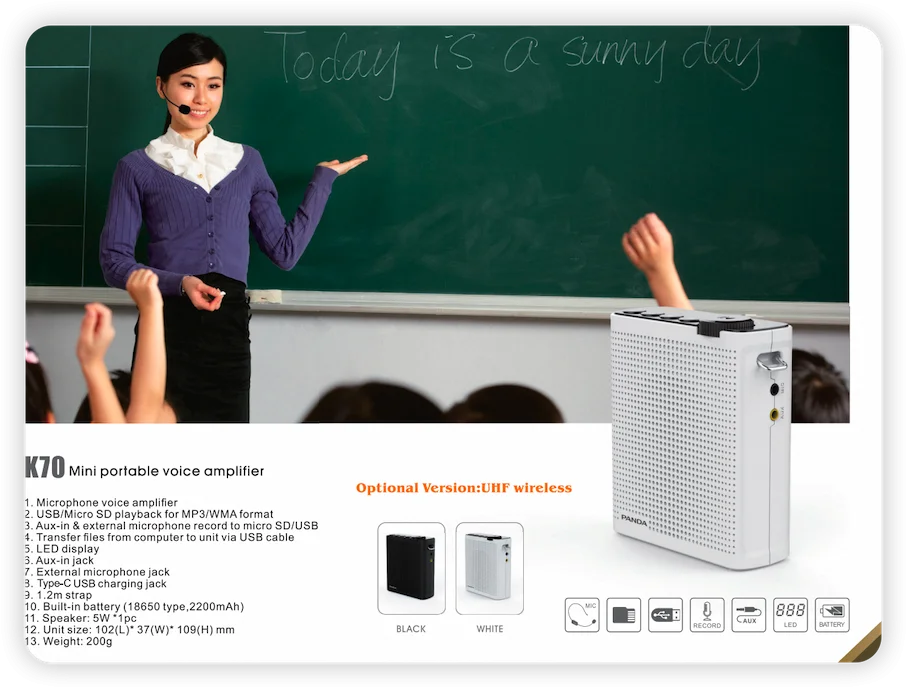 K70  Mini Portable Voice Amplifier
