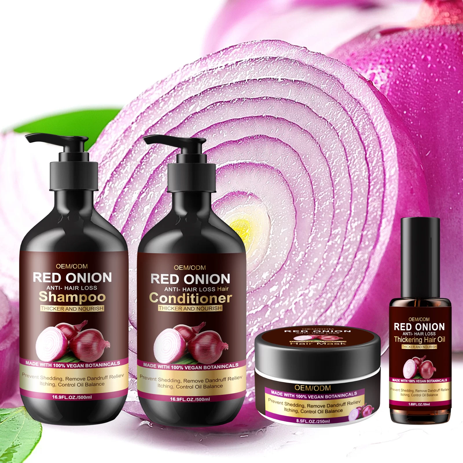 Red Onion Hair Growth & Strengthen Shampoo – For Thinning, Weak & Itchy Scalp