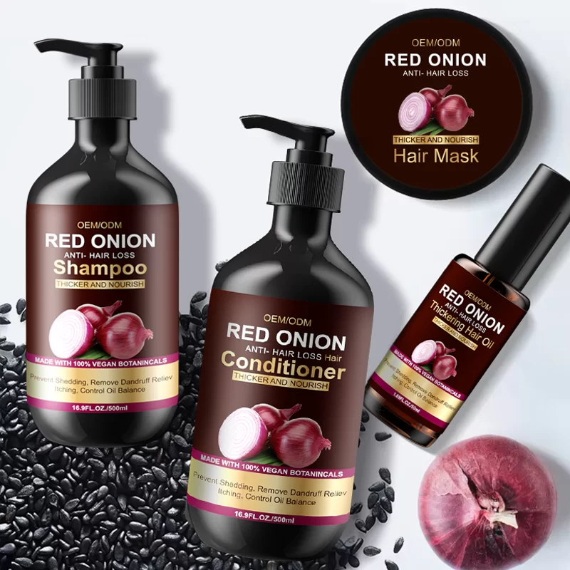 Red Onion Hair Growth & Strengthen Shampoo – For Thinning, Weak & Itchy Scalp
