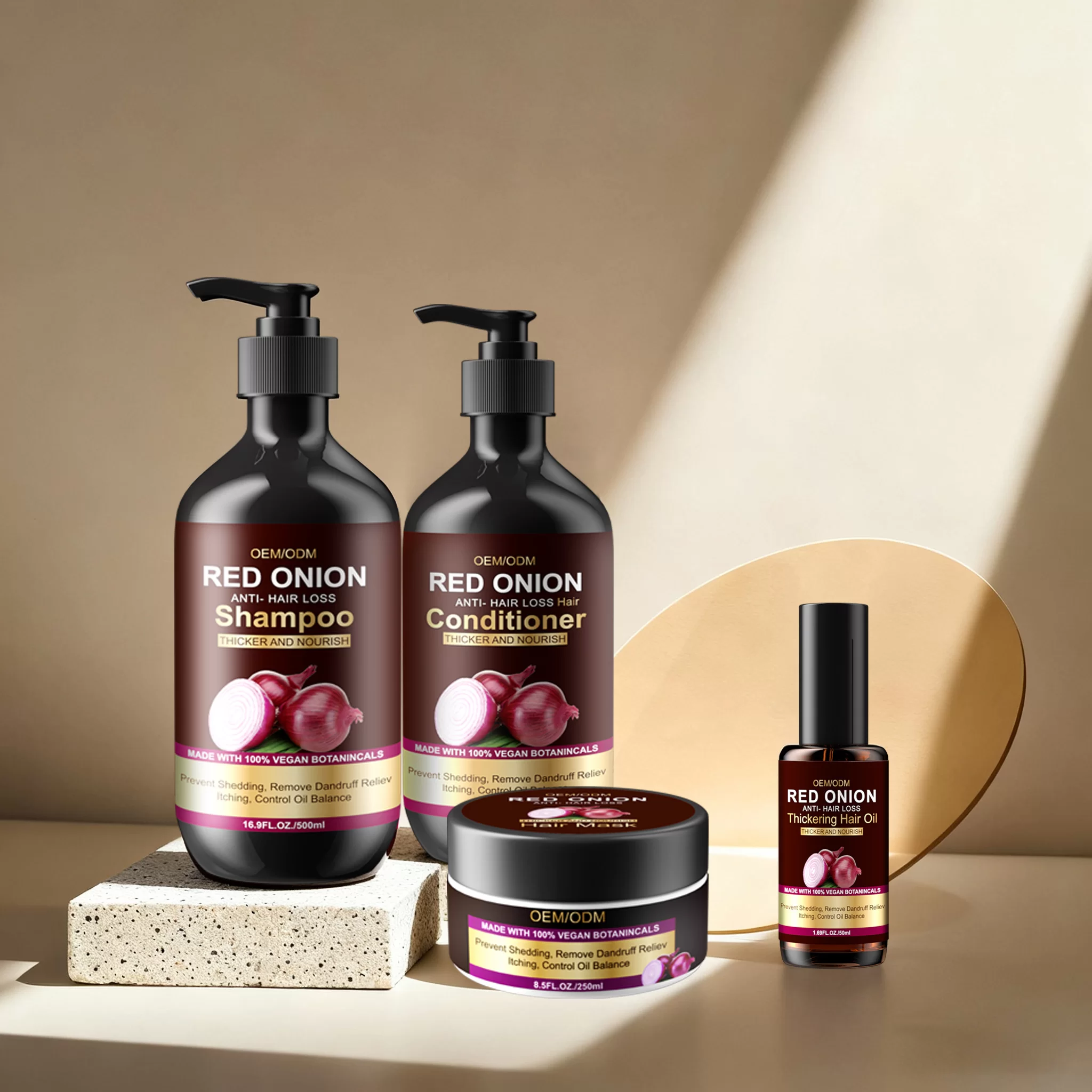 Red Onion Hair Growth & Strengthen Shampoo – For Thinning, Weak & Itchy Scalp