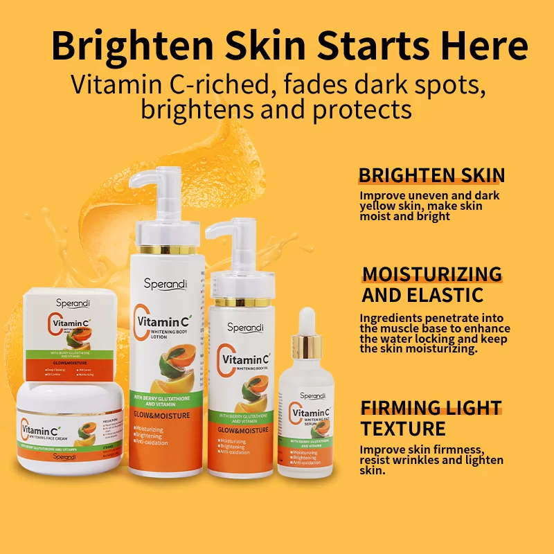 Vitamin C Brightening Hydrating Skincare Set China Factory Suppliers