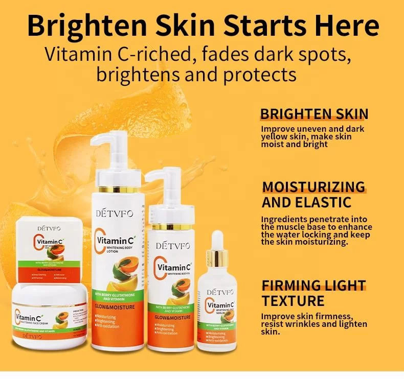Vitamin C Brightening Hydrating Skincare Set China Factory Suppliers
