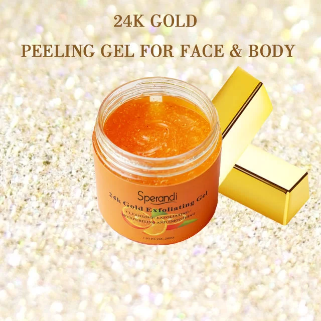 24K Gold Brightening Gentle Gel Facial Scrub