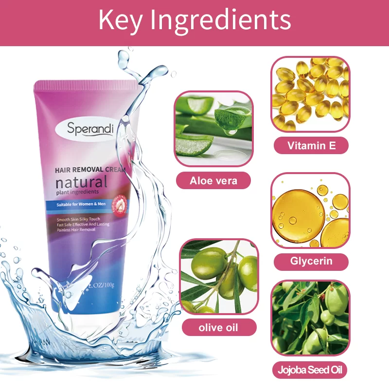 Gentle Painless Hair Removal Cream For All Skin Types