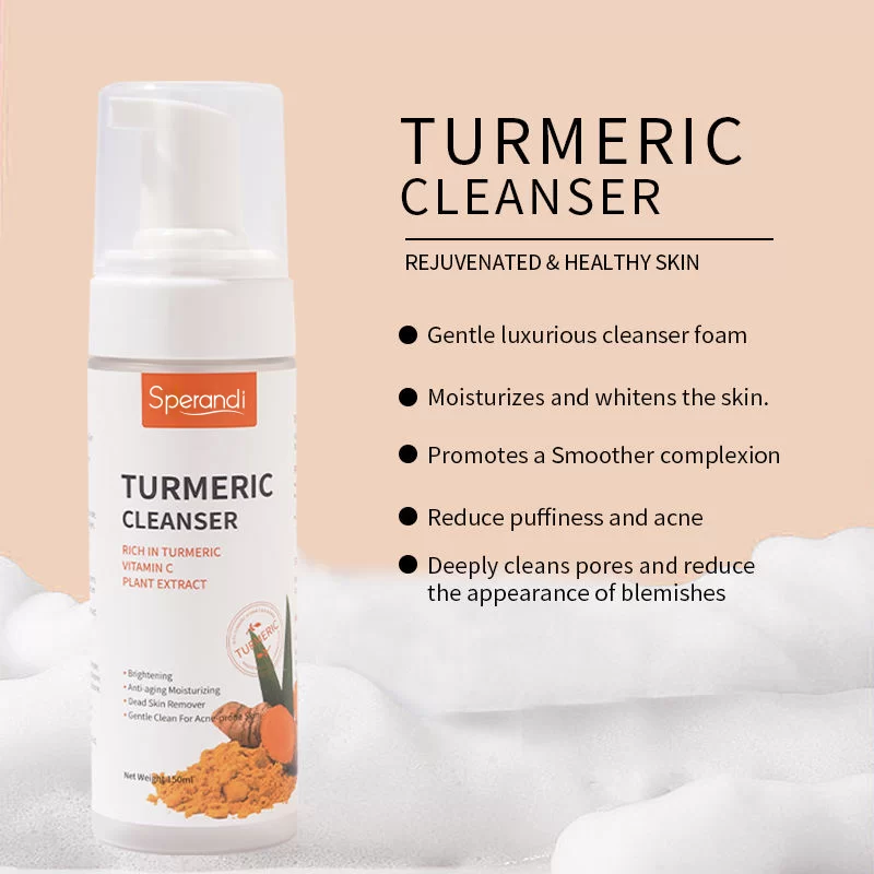 Turmeric Gentle Cleansing Mousse – Brightening & Oil-Control for All Skin Types