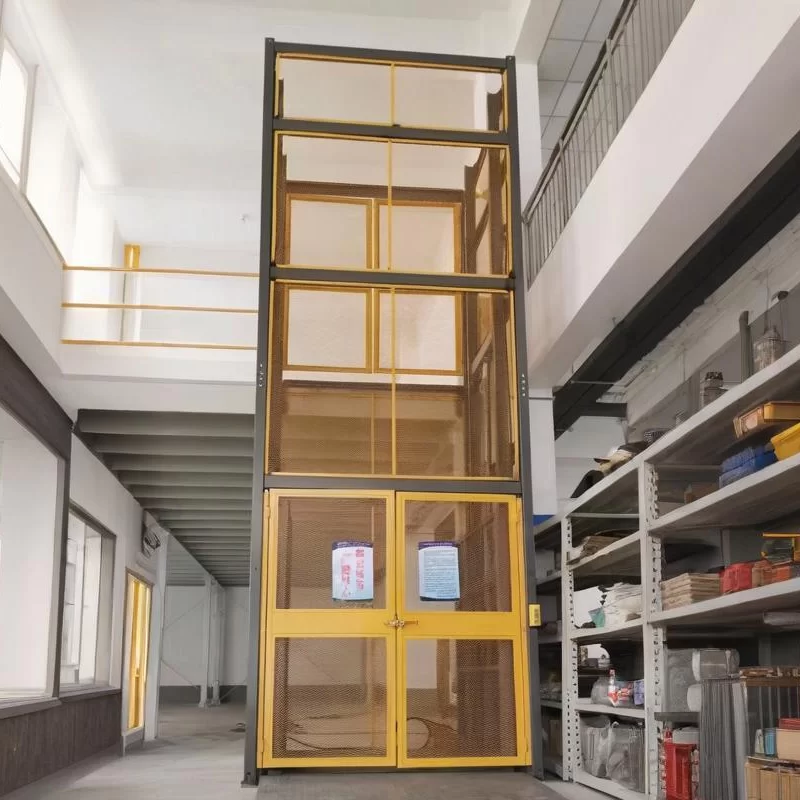 Guide Rail Hydraulic Cargo Lift