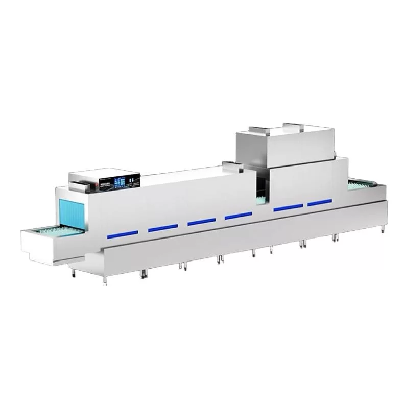 Rack Conveyor Dishwasher with Slanted Entry