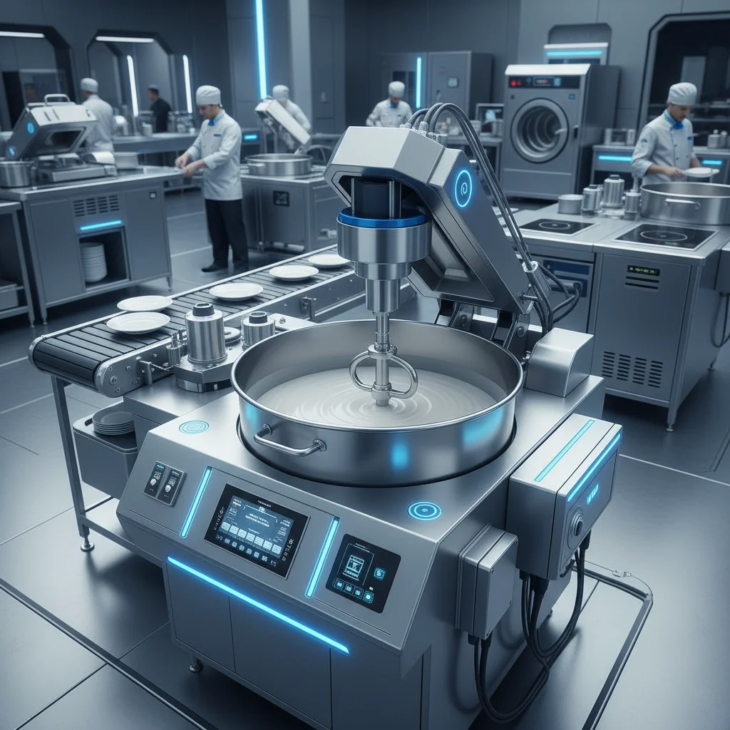 Industrial Tiltable Mixing Pot for Efficient Food Production