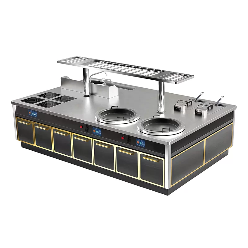 One-piece monoblock cooking range-2