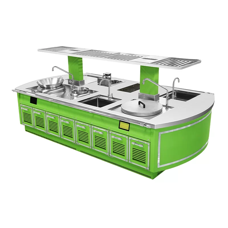 One-piece monoblock cooking range-3