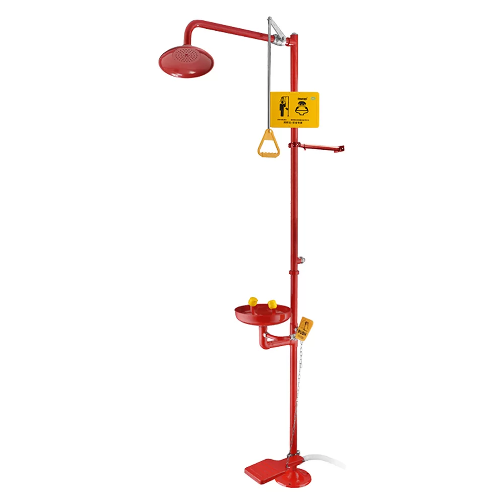 Emergency Shower and Eyewash with Treadle Operated
