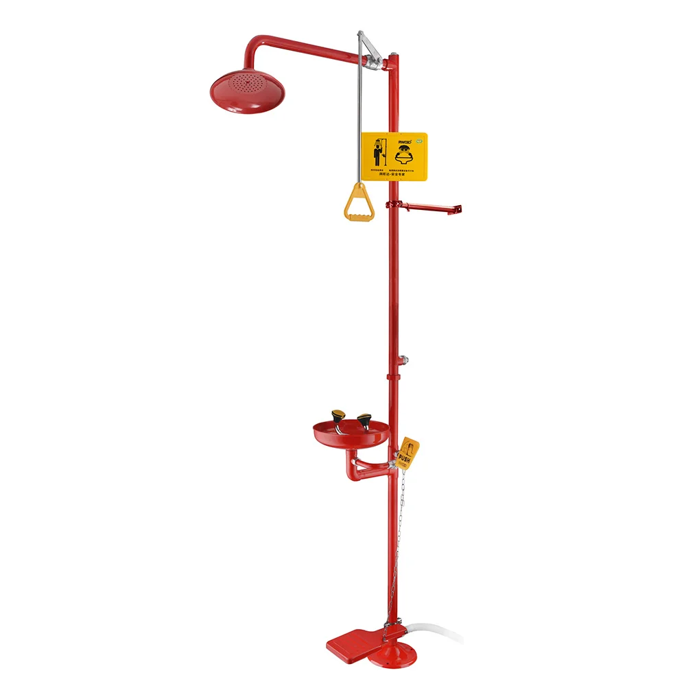 Emergency Shower and Eyewash with Treadle Operated