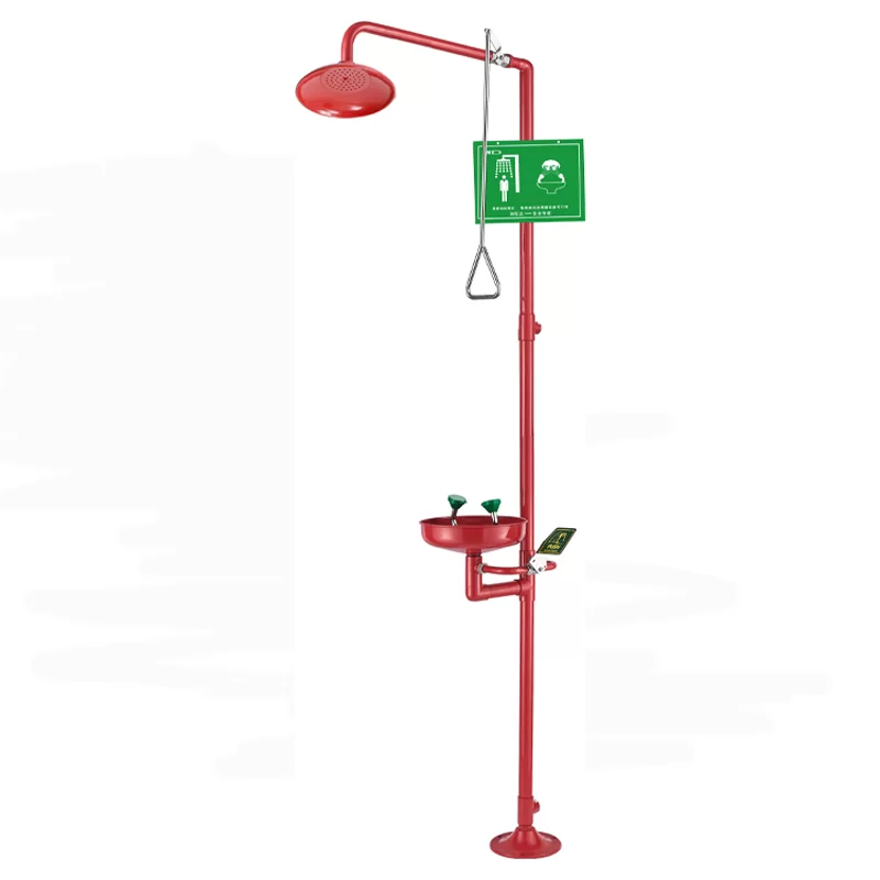 Floor Mounted Safety Shower with Eyewash