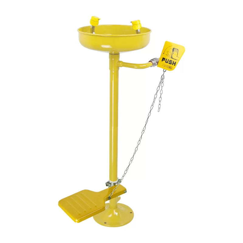 Stainless Steel Eye Wash with Treadle Operated