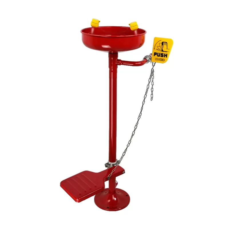 Stainless Steel Eye Wash with Treadle Operated