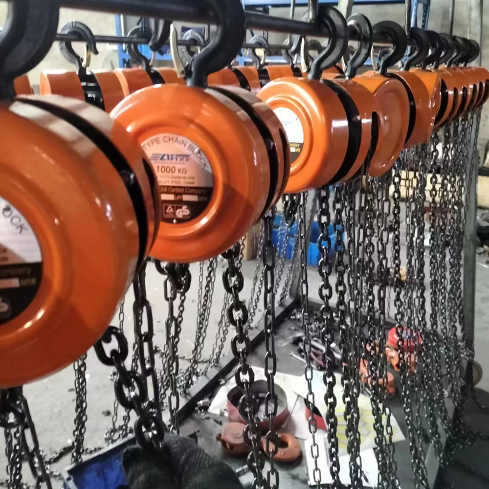 HSZ Type Chain Block in Vehicle Loading and Unloading Operations